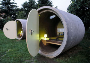 Concrete culvert cabin idea