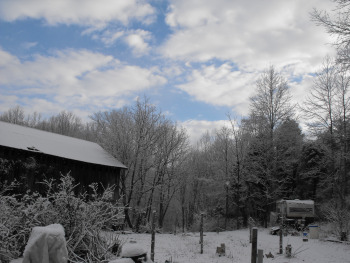 Snow on the farm