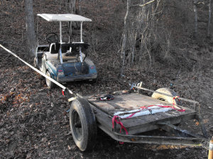 golf cart winching