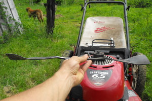 21 inch lawn mower bent blade