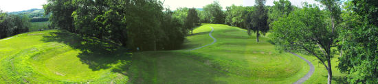 Panorama of serpent mound.