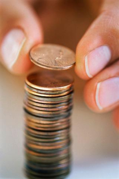 Stack of pennies