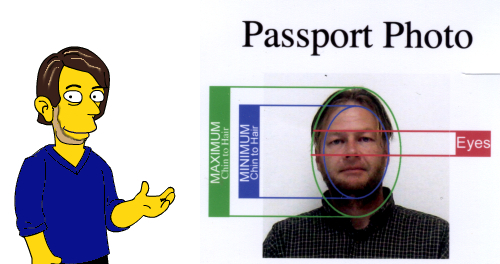 simpsonized pass port photo