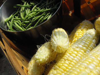 Green beans and corn