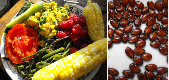 A farm supper and watermelon seeds