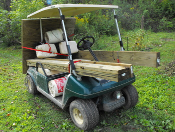wood golf cart