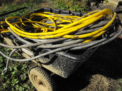 heap of hoses in a heavy hauler