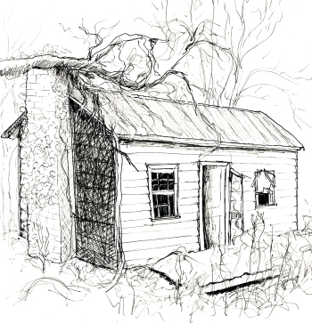 Drawing of the old house
