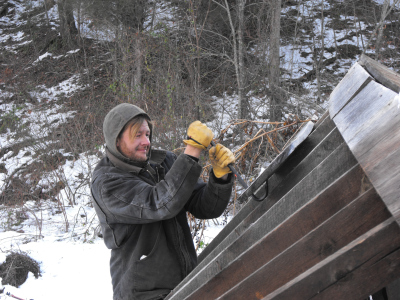 Using a crowbar to tear down the old house