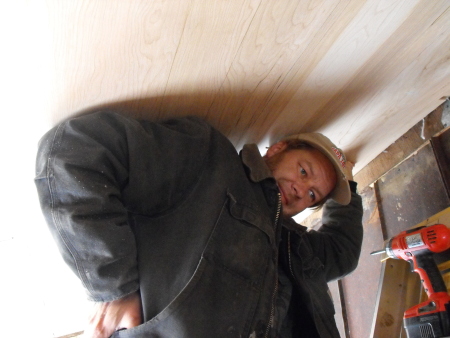 plywood ceiling detail