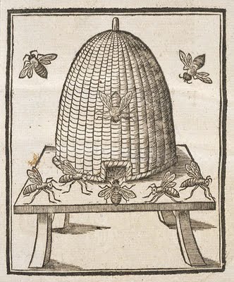 Old bee skep (hive)