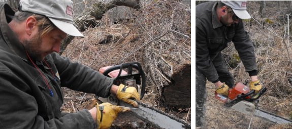 how to sharpen chainsaw tips