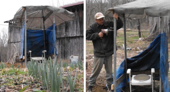 home made diy bio char toilet composter