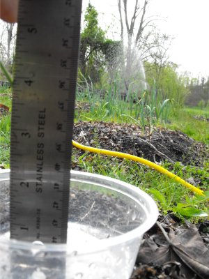 Measuring the amount of water in a container