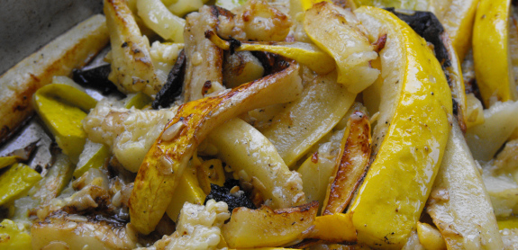 Roasted summer squash