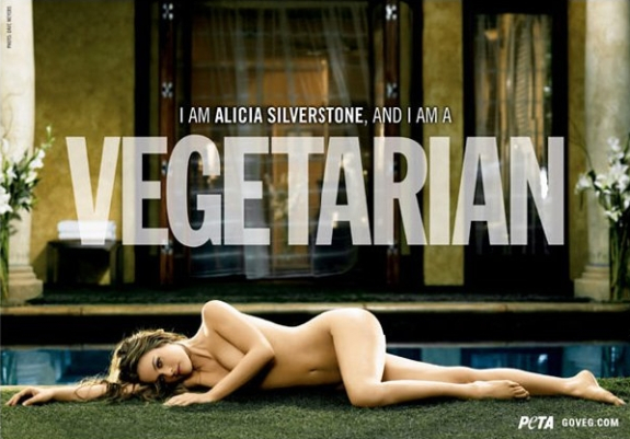 Naked woman PETA ad