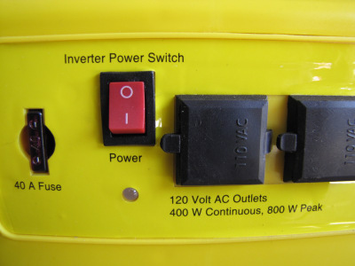 AC plugs and inverter switch