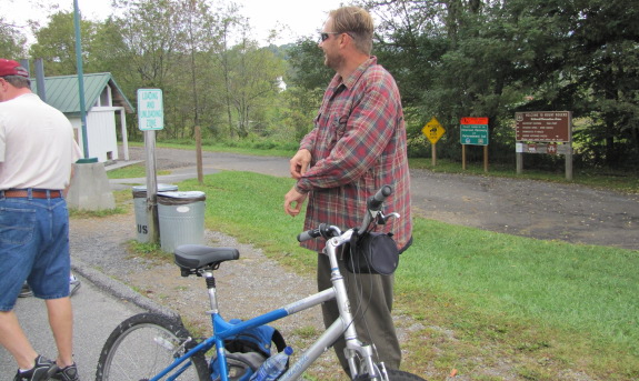 Mark on a bike on a Fall Sunday