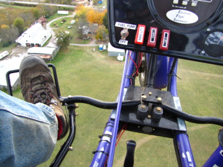 flying at 420 feet above a farm in Tennessee