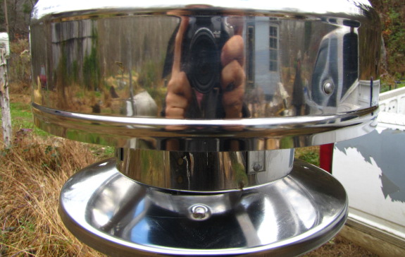 stainless deluxe rain cap reflection