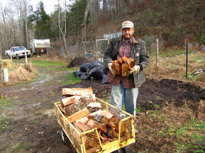 Carrying firewood