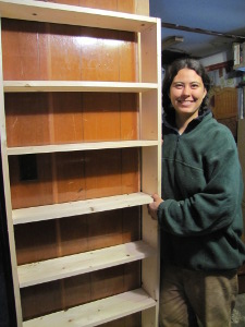 Homemade bookcase