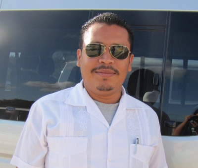 Our driver, Anthony