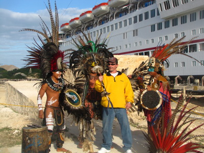 Mayans in native regalia