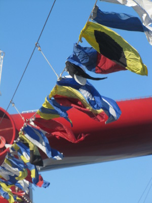 Flags on Carnival Elation