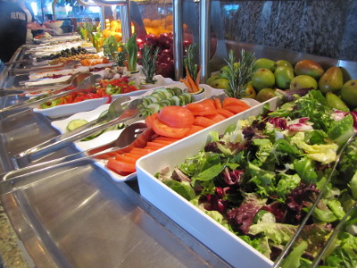 Salad bar on Carnival Elation