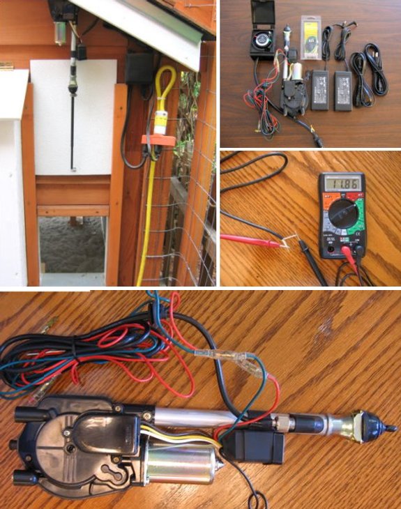 Do it yourself power antenna automatic chicken coop door opener