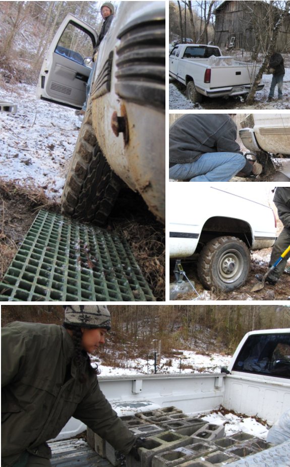 unsticking the truck