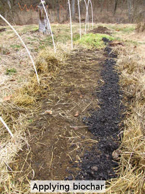 Applying biochar