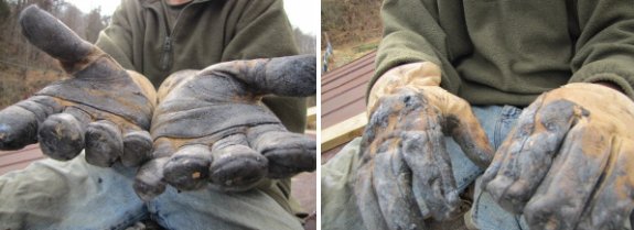 gloves that have been ruined find a new life