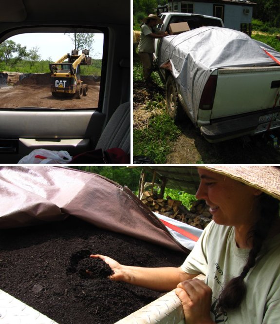 leaf compost truck load 2011