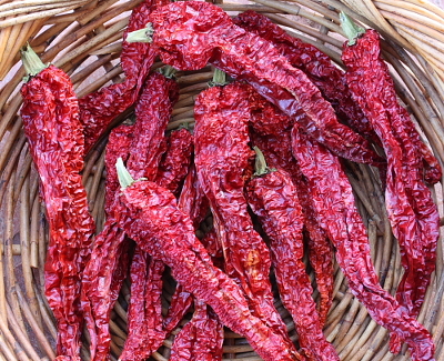 Dried peppers