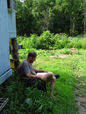 Sitting in the shade