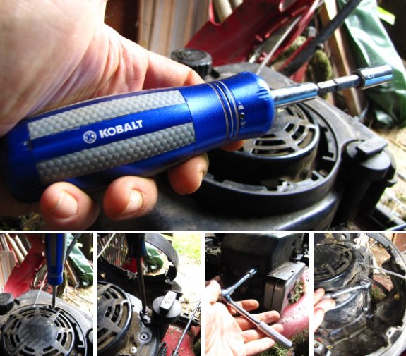 Kobalt driver with Stanley socket set metric variety