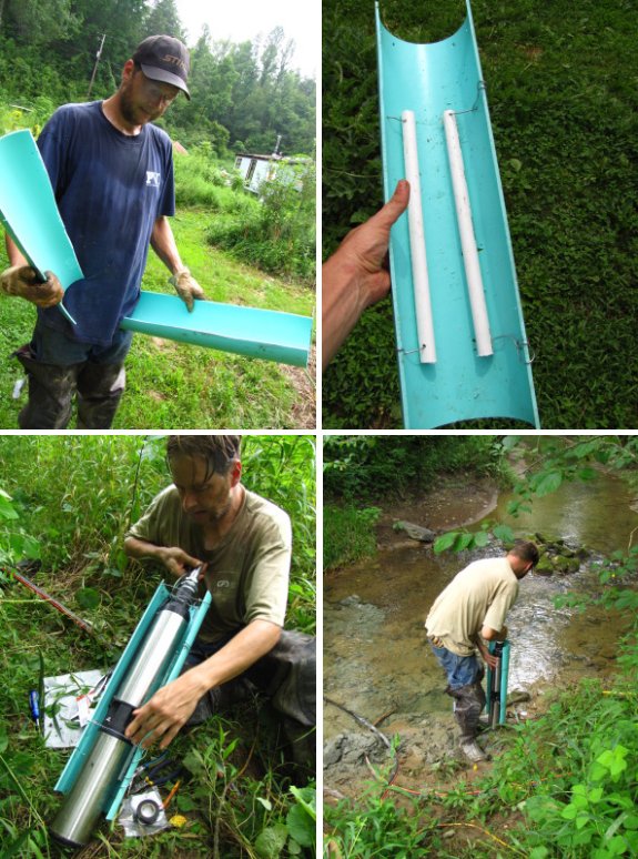 pumping water out of creek for garden