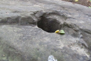 strange rock in the creek is a mystery