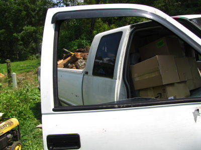 Pickup truck hauling