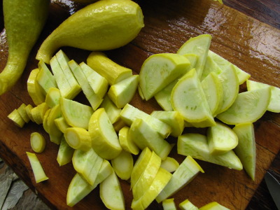 Sliced squash