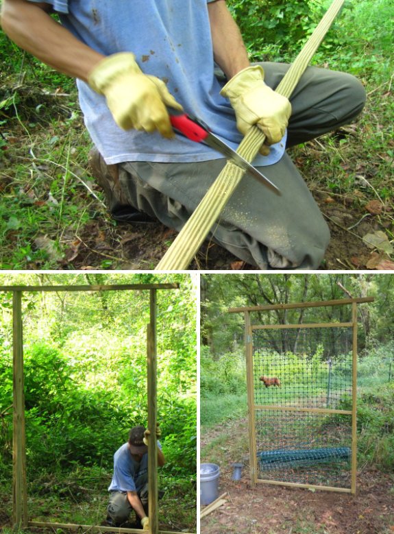 how to make a gate for a chicken pasture that is light and sturdy and low budget