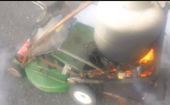 how to make a steam powered lawn mower