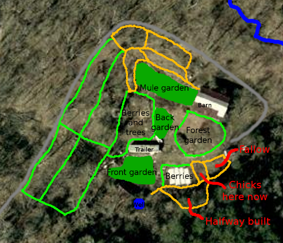 Chick pasture map