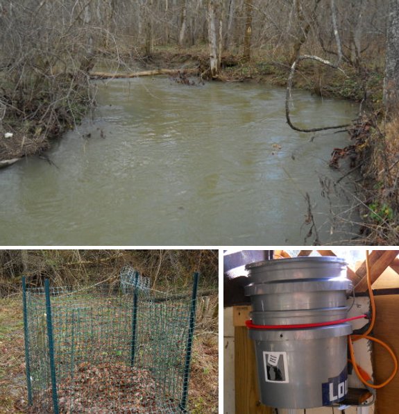 high water on a creek