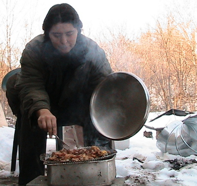 Cooking outside