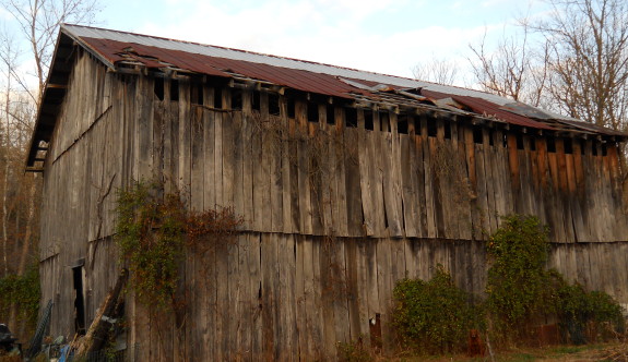 barn roof before picture