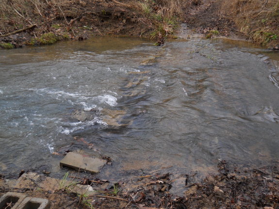 creek crossing in December of 2011