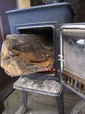 Log too big for stove